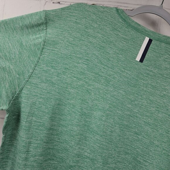 Rhoback Green Mens L Short Sleeve Shirt Tee Soft Stretch Comfort Quality Sports - Picture 8 of 11